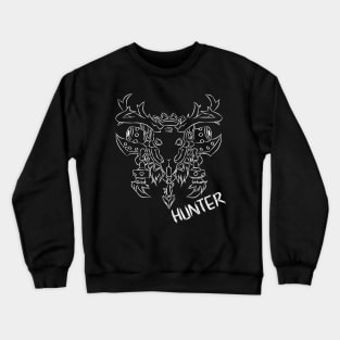 Hunter Crest (White) Crewneck Sweatshirt